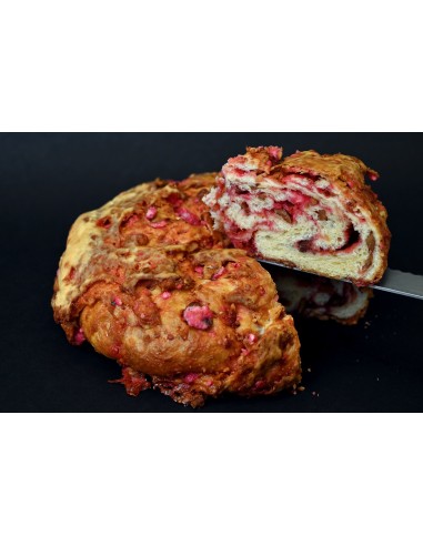 Brioche aux pralines roses