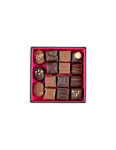 Coffret Pralinés, Amandes et noisettes 16 chocolats - La Maison du