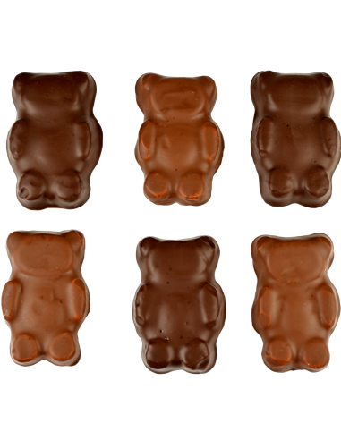 Ourson guimauve chocolat noir
